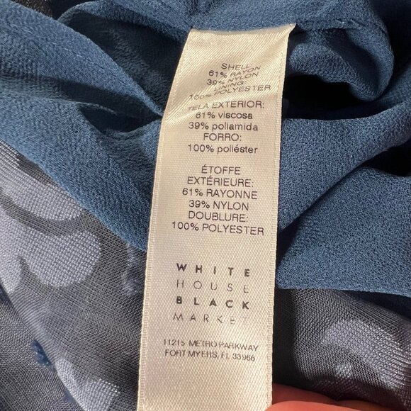 Y2K Fairy Grunge Whimsigoth Choker Sheer Velvet Burnout Blue Going Out Top 8 - Picture 6 of 9